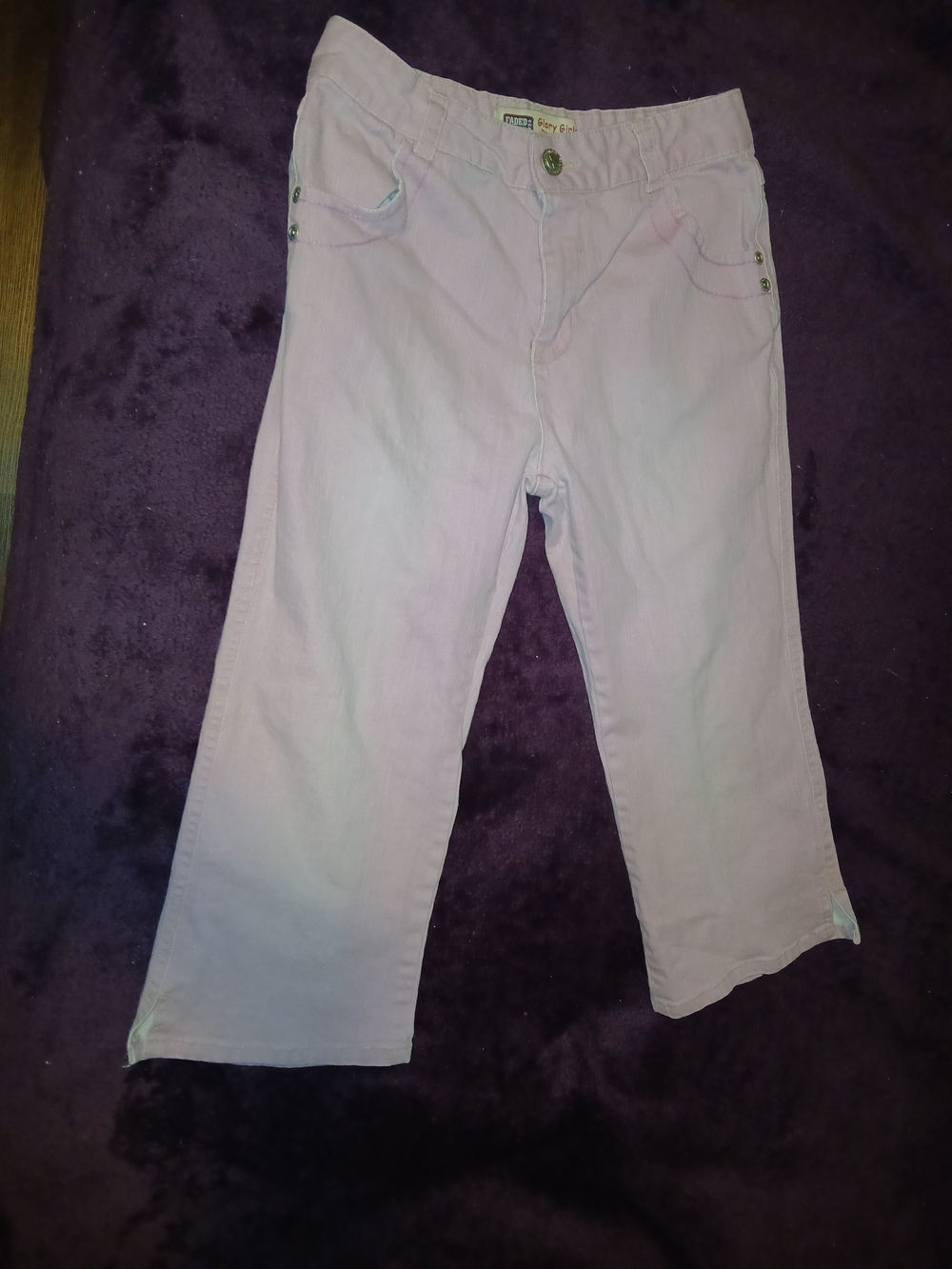 Faded Glory Vintage Light Pink Girls Jeans